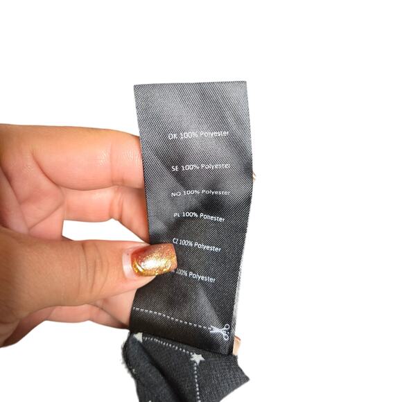 Hell Bunny Solaris Sun & Moon 70's Black Blouse Size: S - Picture 5 of 5